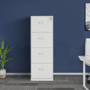 Commercial 4-Drawer Metal Filing <b>Cabinet</b> with <b>Lock</b> Wholesale Office Steel <b>Cabinets</b> for Warehouse Use - Product Image 1
