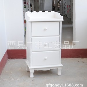 <b>White</b> Solid Wood <b>Drawer</b> Cabinet 36x30x78cm Minimalist Design Kids Bedroom <b>Storage</b> Unit - Product Image 3