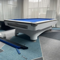 Hochwertiger Billardtisch zu Wettbewerbspreisen, 8ft/9ft Profi-Billardtisch mit Ballrückführungssystem und Turnierqualität