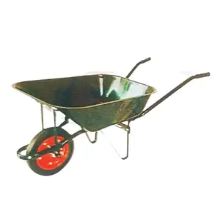 Terlaris roda Barrow WB6502 Wheelbarrow baja dibingkai plastik taman gerobak sampah Utilitas