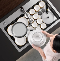 Évier de cuisine en acier inoxydable de haute qualité, plusieurs styles
