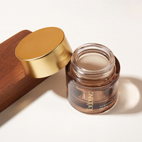 Juego de Envases Cosméticos de Vidrio Ámbar de Lujo Directo de Fábrica, Botella con Bomba de 30/50/100/120 ml, Tarro de 20/30/50 g, Serigrafía Personalizable