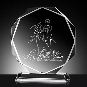 Hbl מותאם אישית 2d 3d תמונה חרוט בתוך פרסי גביע קריסטל עם התמונה שלך עבור מתנות מזכרות - Product Image 2