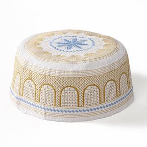 Cross-Border Men's <b>Flat</b> <b>Hat</b> with 3D Embroidery Polyester Material Fashion Style Travel Use Saudi National <b>Hat</b> - Product Image 2