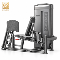 Machine à biceps et triceps ZY 2-en-1, entraîneur assis pour curls et extensions des bras, équipement de gym commercial, entraînement de force à résistance sélectionnable