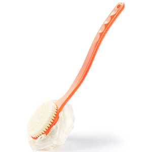 Shower Body <b>Brush</b> Long Handle Bath <b>Brush</b> Loofah Body <b>Scrub</b> Sponge 2 in 1Handheld on a Stick for Body - Product Image 6