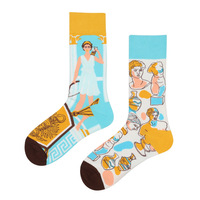 AB nouveau style parent-enfant pour enfants garçons et filles coloré mignon dessin animé mode sport enfants mi tube coton chaussettes