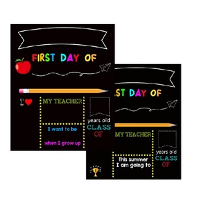 Tùy chỉnh hai mặt ngày đầu tiên của trường dấu hiệu Memo xóa được bảng tin bằng gỗ Chalk Board cho trẻ em - Product Image 2