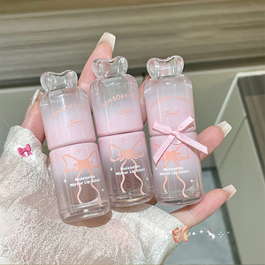 Lâu dài trong suốt gương Son bóng khoáng dựa trên thủy tinh ánh sáng với hiệu ứng dưỡng ẩm và dưỡng ẩm dầu môi dễ thương - Product Image 5