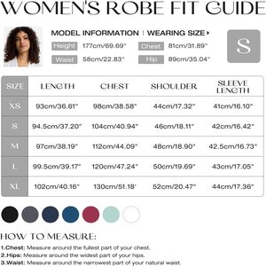Robe en tricot gaufré pour femmes, kimono court, peignoir à manches 3/4, vêtements de détente doux pour le spa et l'été - Product Image 6