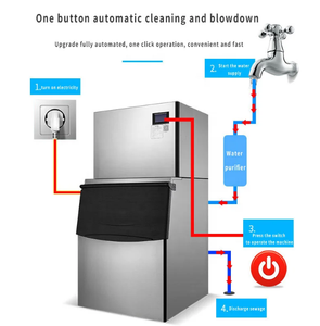 Máquina de Hielo Industrial Motorizada de 15 kg, Duradera y de Larga Vida Útil para Uso Comercial - Product Image 4