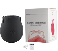 Rosen-Silikon-Vibrator für Frauen Klitoris-Sauger Brustwarzen-Stimulator Erotikspielzeug Weiblicher Masturbator USB-Aufladbar 7 Frequenzen
