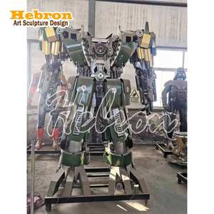 Statue de Robot Géant Transformable en Métal pour Voiture, Grande Taille, en Acier Inoxydable, <span class=keywords><strong>Optimus</strong></span> <span class=keywords><strong>Prime</strong></span>, Personnage de Film - Product Image 4