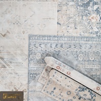 LandScopeTech SAYEH Türkischer Persischer Vintage-Teppich mit Geometrischem Medaillon-Muster, 1900g Hochdichter Polyesterteppich