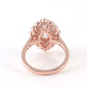 Offre Spéciale bague de mariage pour femmes 1 carat forme marquise fleur de luxe moissanite bague de fiançailles - Product Image 2
