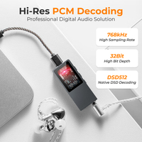 Nuevo Amplificador de Auriculares Portátil Tipo C de Fábrica, Chip DAC ES9039Q2M de 768kHz/32Bit, Doble Amplificador Operacional SGM8262, Ganancia Ajustable, Ecualizador de 10 Bandas