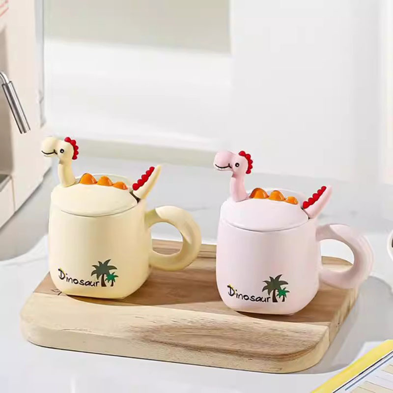 Tasse Café 3D Tasse Dinosaure 3D Arawat - Tasse Céramique 350ml Avec Figurine Dino Et Soucoupe - Cadeau Original Et Drôle Tasse Café 350ml