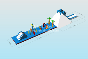 Tour <span class=keywords><strong>d</strong></span>'escalade flottante gonflable avec toboggan, parc de jeux aquatiques pour adultes et enfants - Product Image 5