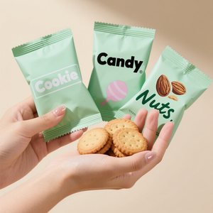 أكياس عيد الميلاد صديقة للبيئة قابلة للتحلل قابلة للغلق مخصصة للحلوى Gummies للمخابز والبسكويت والوجبات الخفيفة التعبئة - Product Image 6