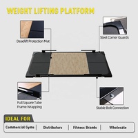 Plataforma de Levantamiento de Pesas de Madera Profesional Personalizada para Gimnasio, OKPRO Wholesale Heavy Fitness