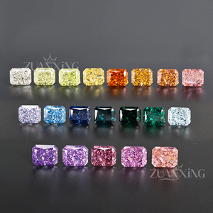 Chất lượng cao rạng rỡ cắt tình yêu lửa Đá Quý đa màu sắc lỏng Cubic Zirconia nhân tạo nghiền đá cắt nhiệt CZ biểu đồ màu - Product Image 5