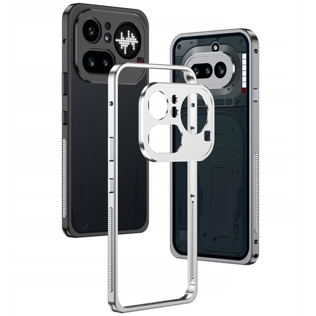 Aluminium Alloy Bumper Phone Case for Nothing Phone 4 Pro Phone 4a 3A Lite Metal Lens Frame Seahorse Buckle Phone Case