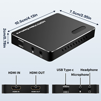 Tarjeta de Captura de Video HDMI Xput 4K 60Hz, Baja Latencia, Salida en Bucle, Tipo C, Dispositivo de Grabación de Juegos, Adaptador de Entrada HDMI para Transmisión en Vivo
