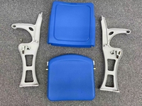 Banc de jardin en HDPE résistant aux intempéries pour les lieux publics
