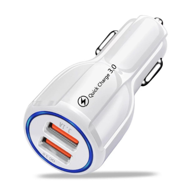 2USB Fast Charge White