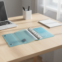Carnet de notes A6 de luxe à paillettes, classeur à 6 trous, journal professionnel, classeur de budget transparent – Meilleur prix de gros