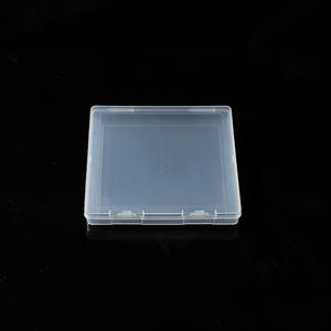Clear <b>Plastic</b> Jewelry Storage Box 13.5Cm <b>Square</b> Flat PP Packaging <b>Container</b> For Desktop Organizers 1.7Cm Thickness - Product Image 4