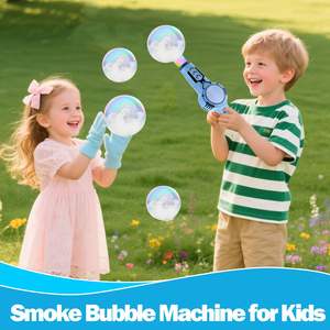स्प्रे बबल मशीन बच्चों के आउटडोर बबल खिलौने जादू बबल बंदूक गर्मी के खिलौनों के अंदर धुआं - Product Image 3