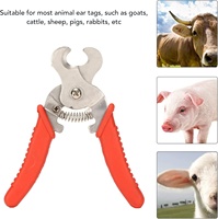 Nuevo Removedor de Etiquetas de Oreja para Animales CASHT de Acero Inoxidable, Color Naranja, con Garantía de 3 Meses para Cerdos, Ovejas, Ganado, etc.