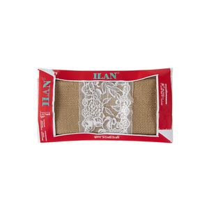 Nastro di lino Ilan 30cm x 1,8M con design floreale in pizzo per artigianato e decorazioni - Product Image 1