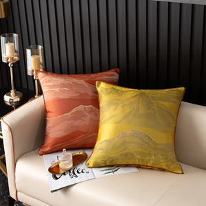 Solid Color Woven Modern Jacquard <strong>Square</strong> Home Sofa Bed Head <strong>Pillows</strong> with Anti-Dust Mite Feature - Product Image 2