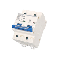 Interruptor de Circuito en Miniatura de Bajo Voltaje JKB1-125A DC, Interruptor de Circuito Electrónico Inteligente Blanco