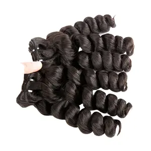 모조리 기어 5 번들-판매 100% 인간의 대량 머리 가발 도매 후미 벌크 헤어 번들