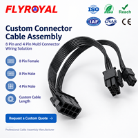 Kabel Adaptor CPU EPS12V 8 Pin Female ke ATX 6 Pin dan 4 Pin Male, Kabel Ekstensi Daya Motherboard, Kabel Adaptor Daya CPU