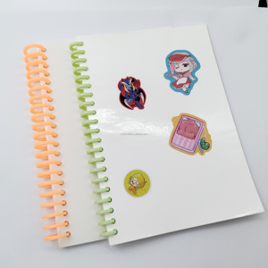 <span class=keywords><strong>Livre</strong></span> d'autocollants réutilisables pour la collecte d'autocollants en papier <span class=keywords><strong>de</strong></span> dégagement imprimé double face personnalisé - Product Image 4