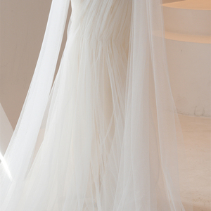 Robes de mariée formelles en tulle vintage à volants RL316 - Product Image 2