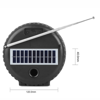 337 Nouvelle Enceinte Stéréo Portable à Chargement Solaire avec Woofer, Radio FM, Super TF/USB/TWS, Bluetooth et Son Puissant