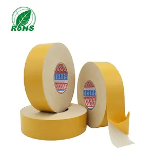 Tesa 4964 Tapijt Ducttape Met Hoge Viscositeit Wit Rubber Decoratieve Dubbelzijdige Doek Ducttape Voor Tapijtsplitsing