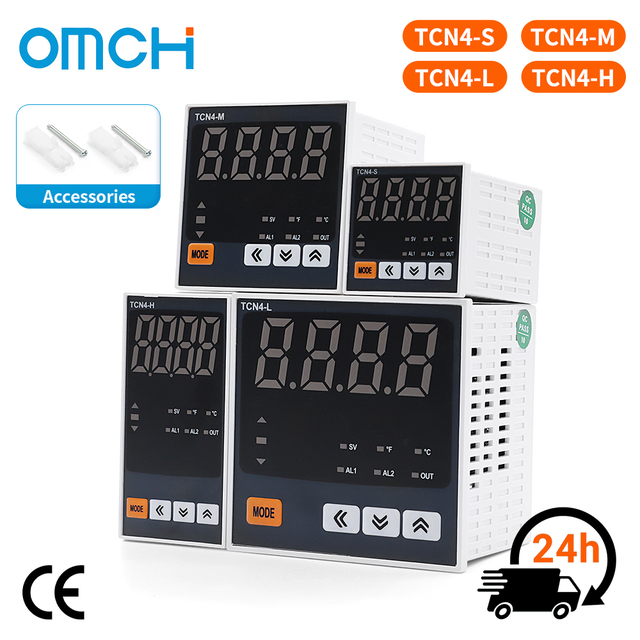 OMCH TCN4 Series Temperature Controller PID Digital Thermostat Switch 48x48 72x72 96x96 48x96mm for Oven Injection Machine