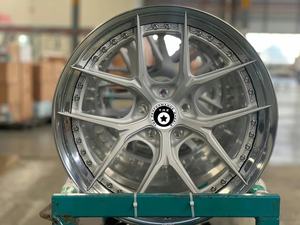 Trz 18 19 20 21 22 23 24 pouces jantes de voiture de tourisme 5x120 5x112 5x114.3 forgé personnalisé 2 pièces jantes polies <span class=keywords><strong>champagne</strong></span> - Product Image 4