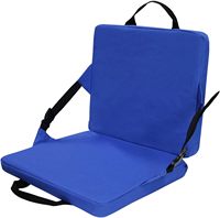 Chaise pliante portable avec dossier rembourré et coussin d'assise, pour camping, sports de plein air, plage et utilisation en extérieur