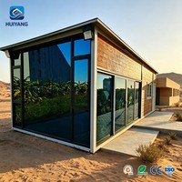 Villa de luxe préfabriquée en acier léger, structure modulaire en bois pour famille, maison de vacances en conteneur