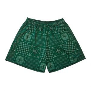 Pantalones Cortos Deportivos Casuales de Poliéster Ecológicos con Bolsillos Laterales de 5 Pulgadas, Estampado Personalizado por Transferencia Térmica con Diseño de Caleidoscopio, MOQ Bajo - Product Image 2