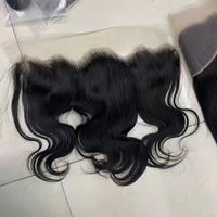 Topper de Cabello Humano Transparente Ultra HD con Encaje, Cierre Frontal de Encaje Fino, 13x4 13x6 4x4 5x5 6x6, Varios Tamaños, Venta al por Mayor
