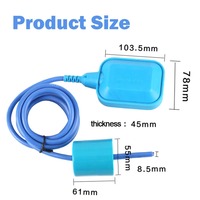 Interrupteur à flotteur étanche IP68, contrôleur automatique de niveau d'eau pour réservoir, pompe, piscine, eaux usées, égouts, aquarium, ferme, 250V