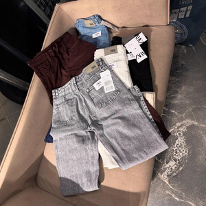 Nuovi <span class=keywords><strong>Jeans</strong></span> da Donna Invernali a Vita Media, Gamba Dritta, Tinta Unita, Casual, Moda Transfrontaliera, Abbinabili con Tutto, Vendita all'Ingrosso - Product Image 4